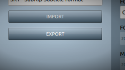 Import/export transcripts