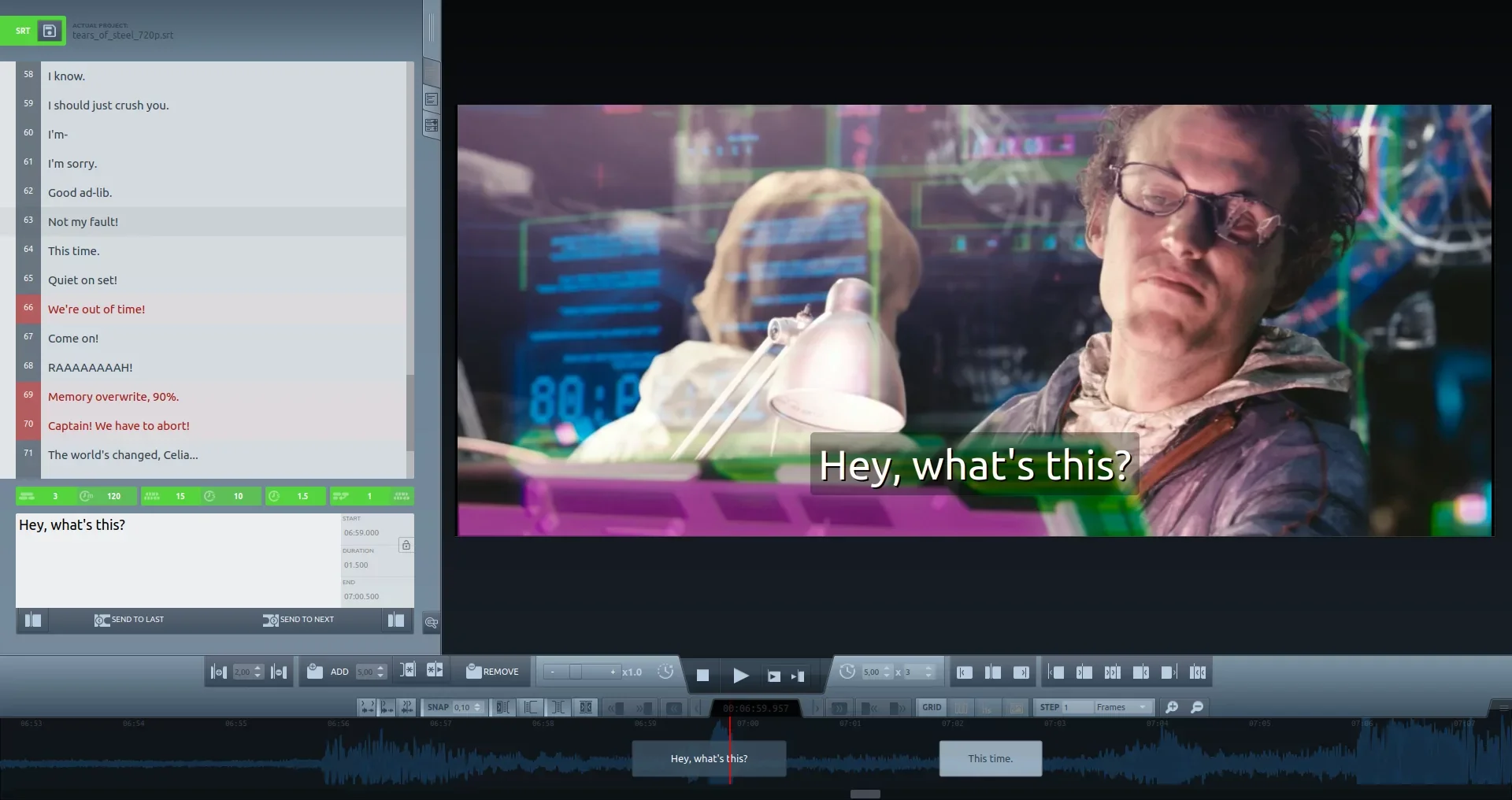 Subtitld screenshot